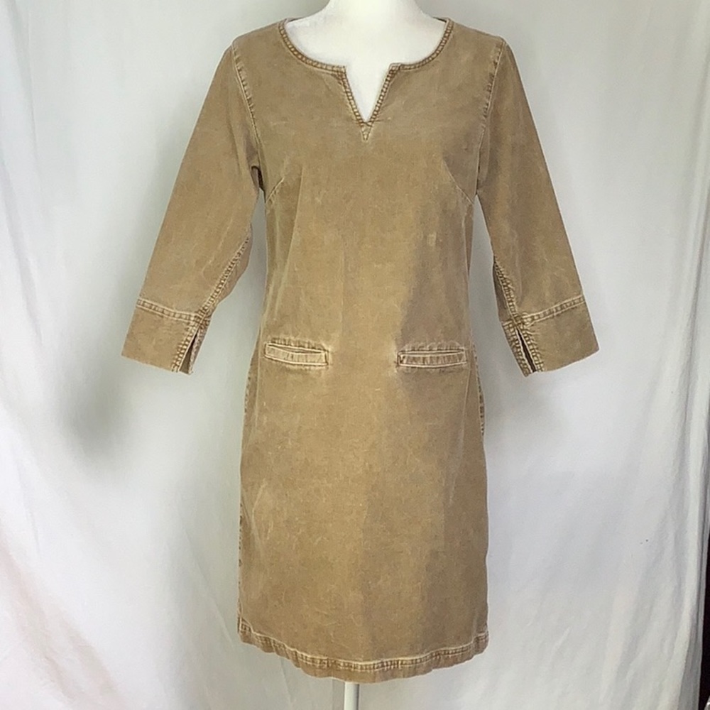 The Territory Ahead Micro Corduroy Dress With Pockets Size 8